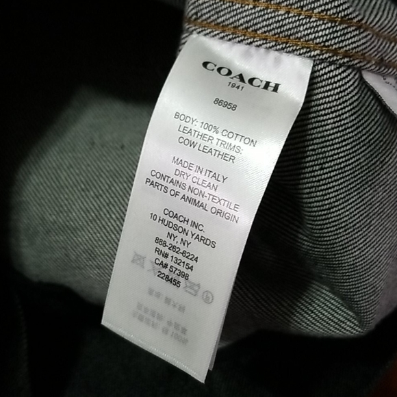 Coach 1941 black denim size 8 mini skirt 86958 - Picture 4 of 8